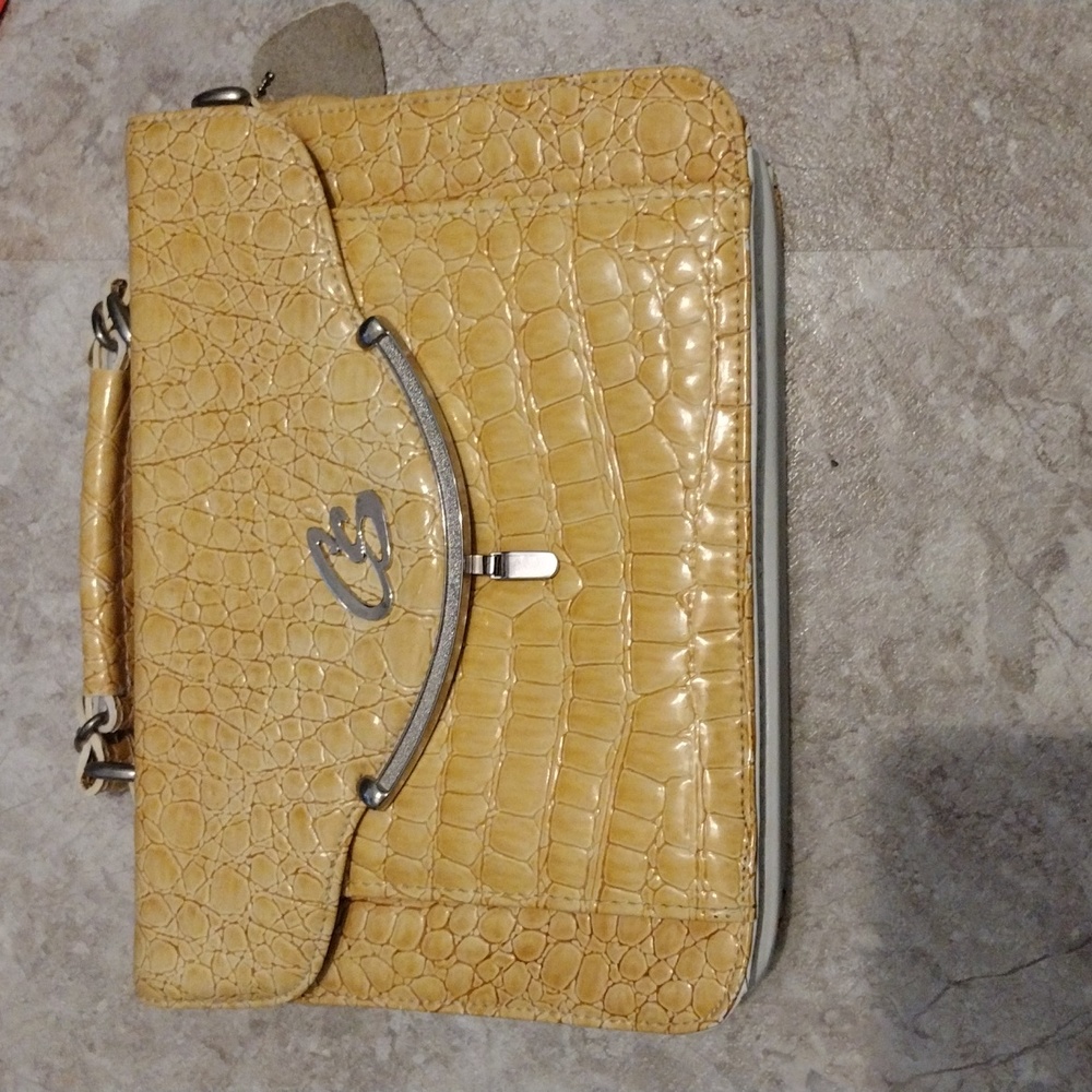 EUC CS Chenson Yellow Vintage Satchel Crossbody Bag